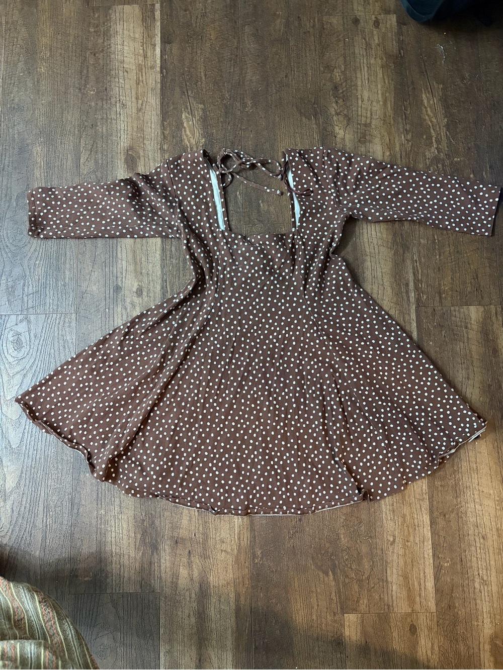 urban outfitters Brown Polka Dot Dress